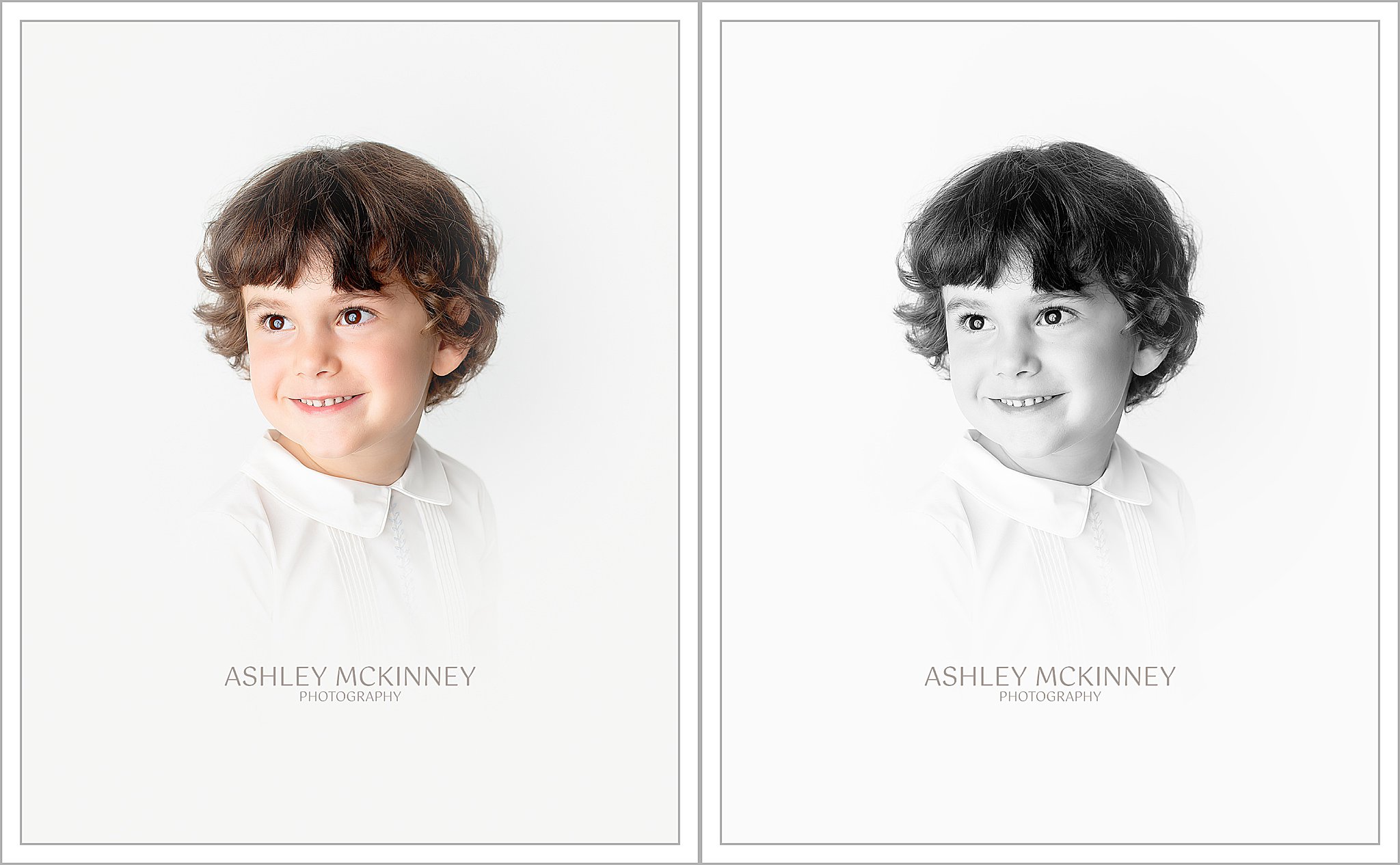 Heirloom portrait color and black and white